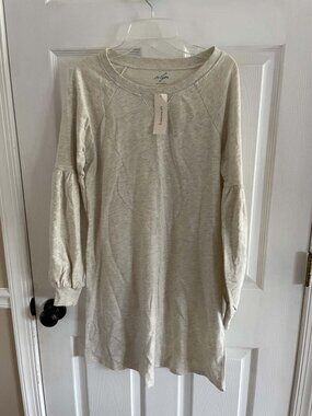 Francesca's Alya Sweatshirt Gray Dress NEW NWT XS